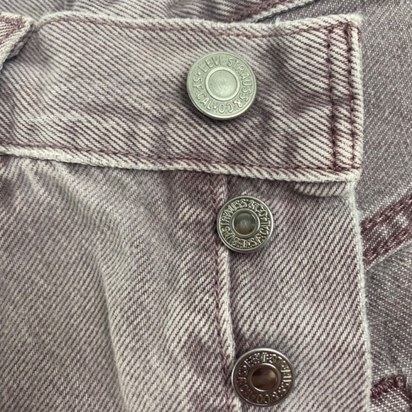 LEVI STRAUSS & CO. - 501 Denim Button Fly shorts in Lavender Size 27 - Picture 5 of 8